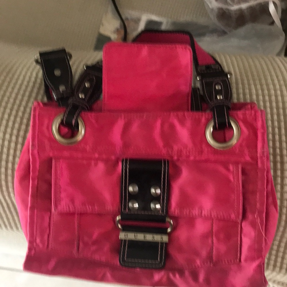 Pink Satin Guess Purse